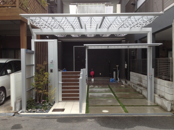 狭小地でのクローズ外構 株式会社 岡本ガーデン ガーデンプラット 狭小地でのクローズ外構 株式会社 岡本ガーデン ガーデンプラット