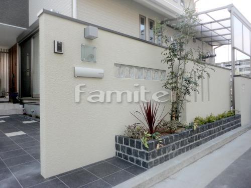 白黒を基調とした 和風モダン外構 ファミリー庭園株式会社 和歌山店 ガーデンプラット