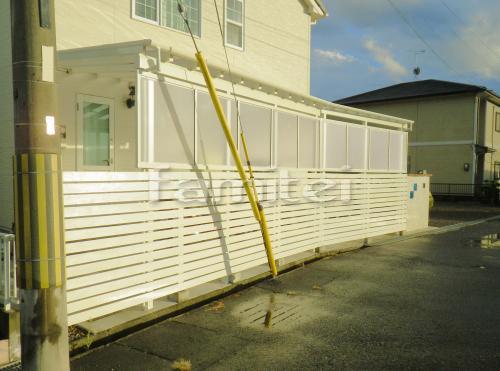 目隠しテラス屋根 リフォームエクステリア工事 大津市 ファミリー庭園株式会社 滋賀店 ガーデンプラット