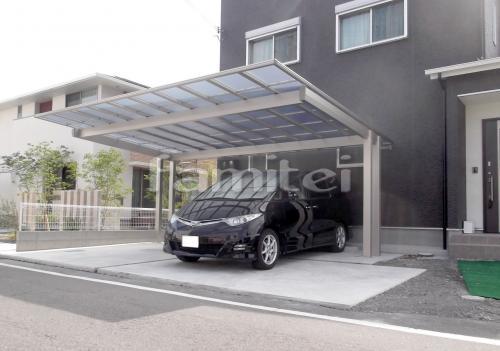 2台用ワイドカーポート取付工事 和歌山市 ファミリー庭園株式会社 和歌山店 ガーデンプラット