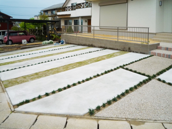 植物の力で丈夫な駐車場を オールグリーン 株式会社グランドワークス ガーデンプラット