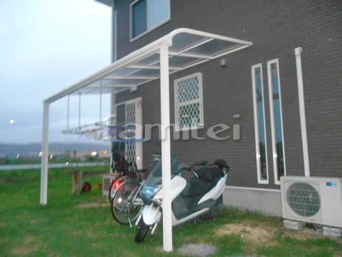 雨除け屋根を取り付けてお洗濯干し場やバイク置き場に快適なスペース 大和郡山市 ファミリー庭園株式会社 京都店 ガーデンプラット