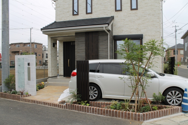狭小地を最大限生かしたオープン外構 株式会社大興 ガーデンプラット 狭小地を最大限生かしたオープン外構 株式会社大興 ガーデンプラット