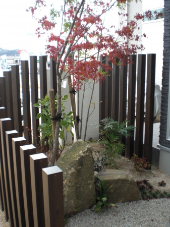 坪庭がある シンプルモダンな外構 株式会社岡山造園 ガーデンプラット