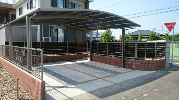 カーポート 目隠し工事 エクステリアガーデン ダイコウ ガーデンプラット