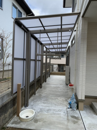 洗濯物干し場として機能的な空間 エクステリアパーク コンパス ガーデンプラット