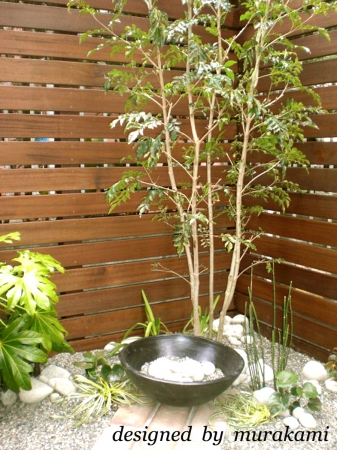 035日陰でも楽しめる小さな和モダン風の坪庭 株式会社クローバーガーデン ガーデンプラット
